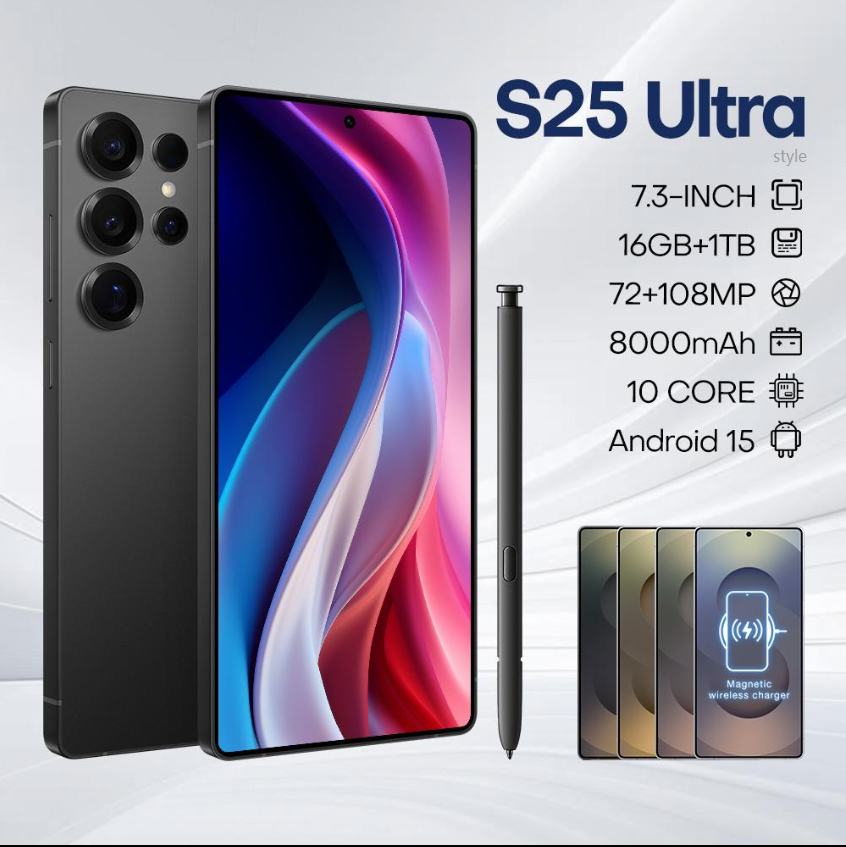 S25Ultra style smartphone 16GB+1TB （ 2YRS WRTY)