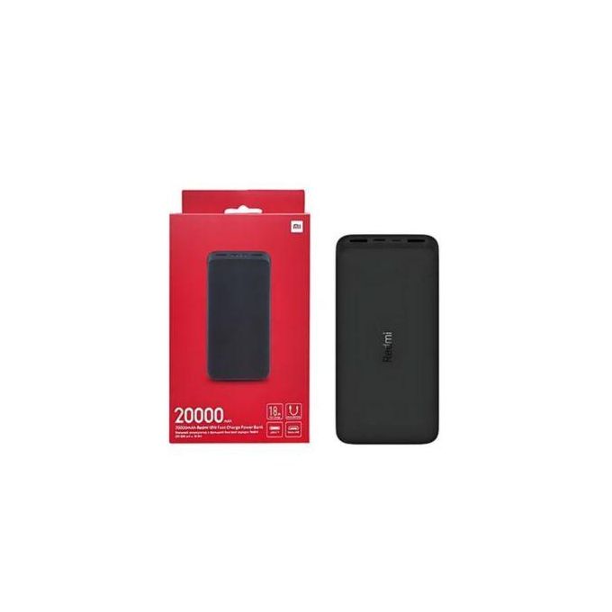Share this product    XIAOMI Redmi 18W Fast Charge Power Bank 20000Mah Black