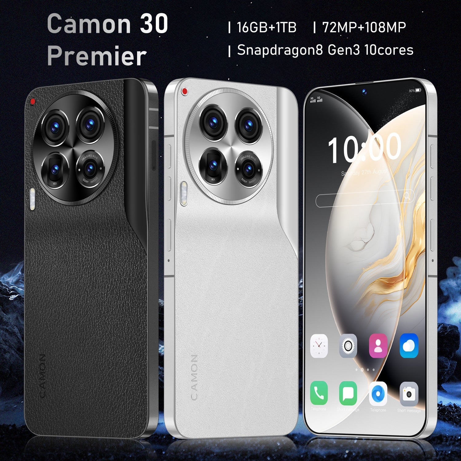 Camon 30 Premier 16GB + 1TB (2YRs WRTY)