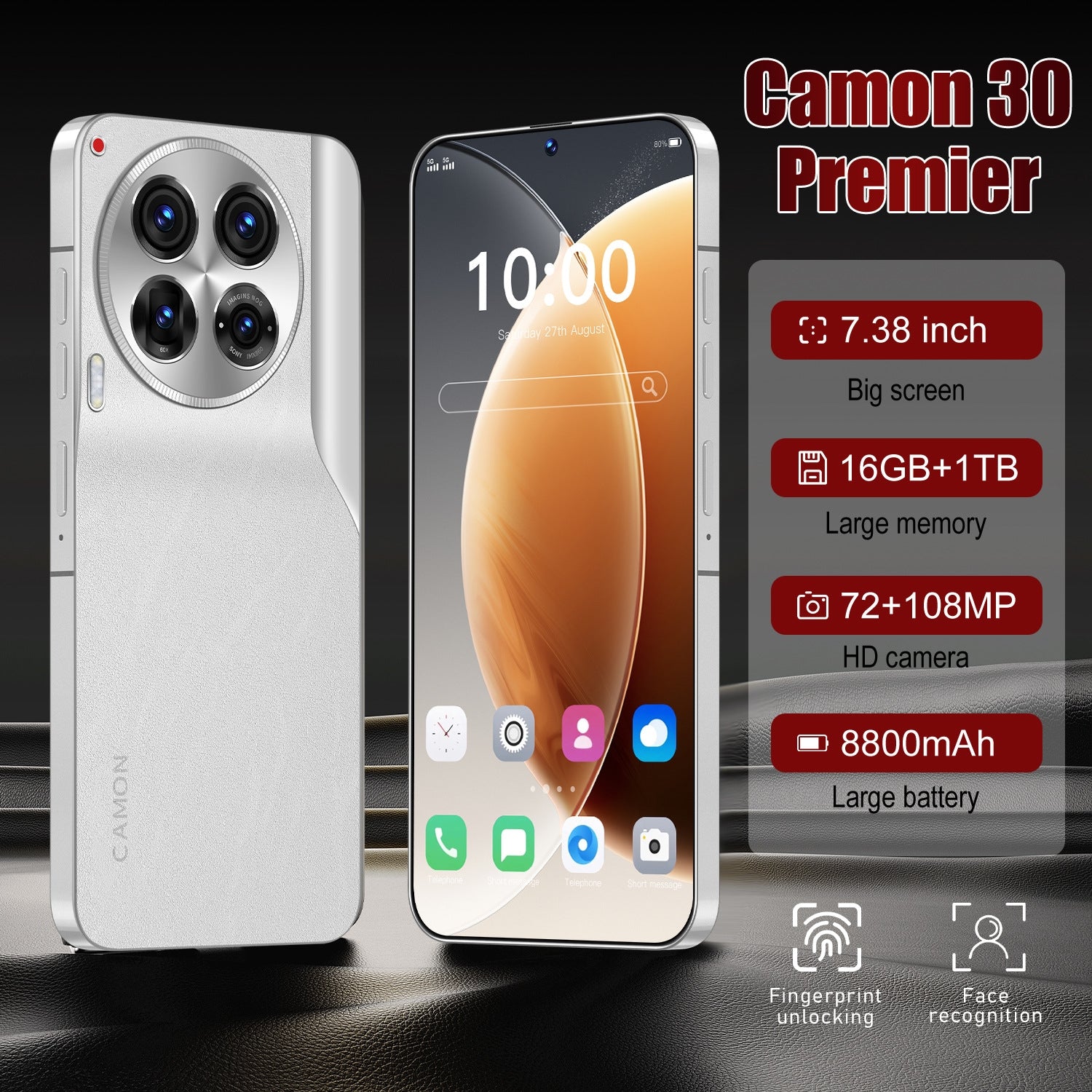 Camon 30 Premier 16GB + 1TB (2YRs WRTY)