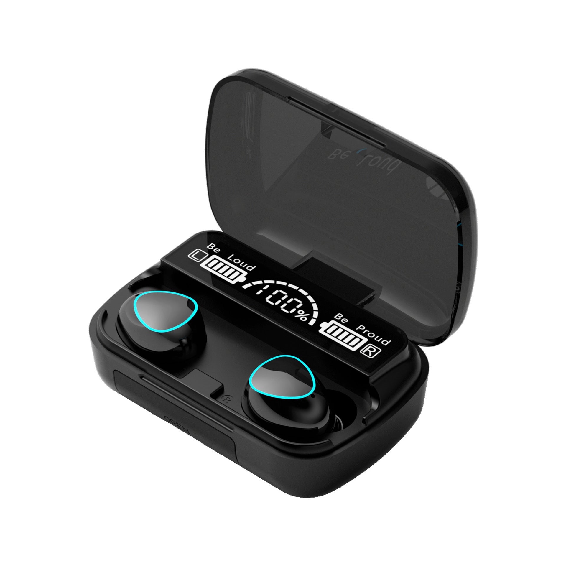 M10 LED Display Bluetooth Headsets 9D Stereo Wireless