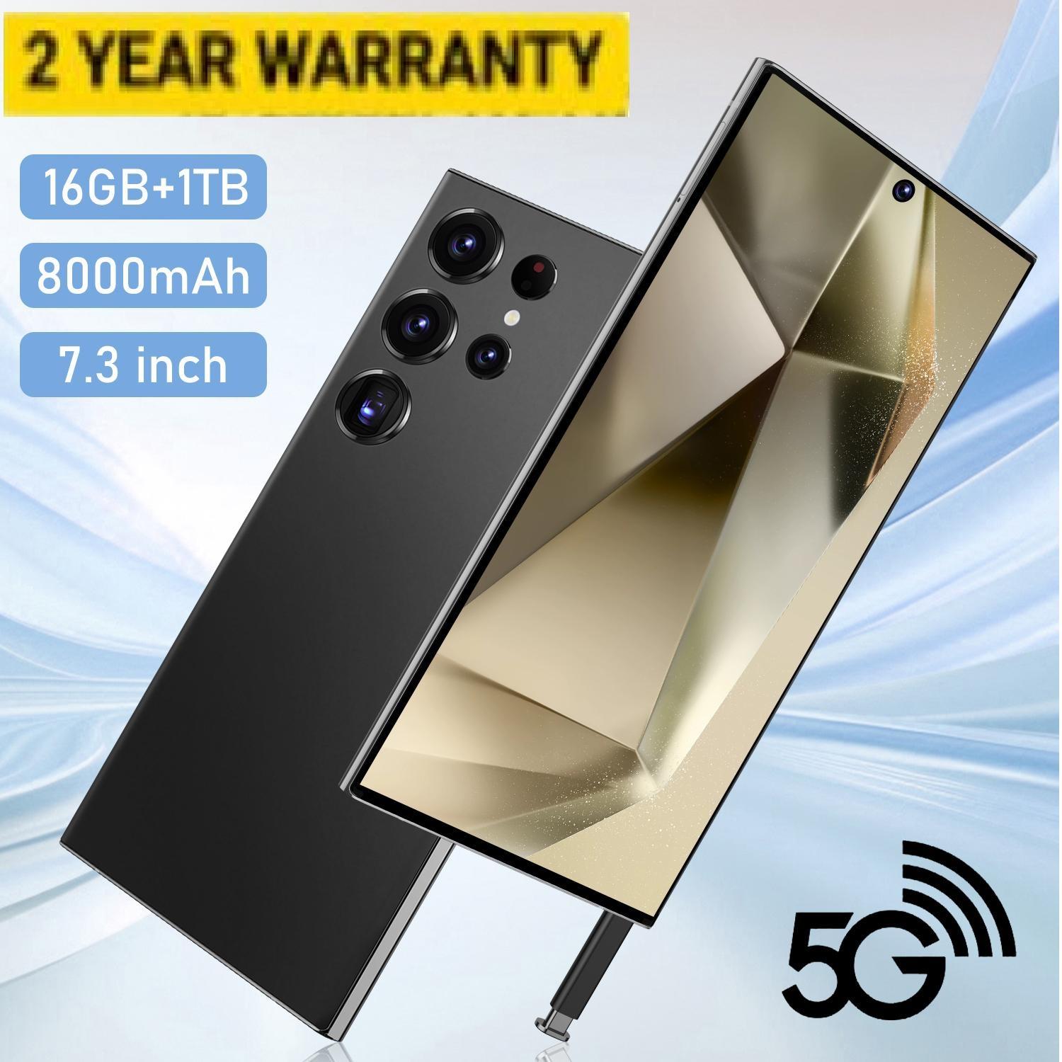 S25Ultra style smartphone 16GB+1TB （ 2YRS WRTY)